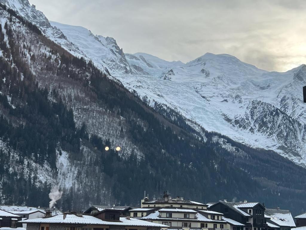 Studio Dent Du Caiman, Chamonix Hyper Centre, Parking, Vue Mont Blanc Luaran gambar